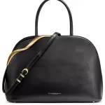 Malverne Double Top Handle Leather Satchel