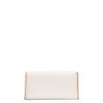 Morgan Bow Embellished Saffiano Leather Envelope Flap Crossbody