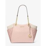 Jet Set Large Color-Block Signature Logo Tote