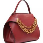 Donna Karan Plandome Chain Top Handle Leather