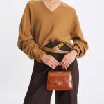 Tory Burch Robinson Spazzolato Small Top-Handle Bag