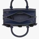 Kate Spade Blue Madison Embroidered Floral Small Satchel