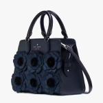 Kate Spade Blue Madison Embroidered Floral Small Satchel