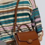 Tory Burch Robinson Spazzolato Small Top-Handle Bag