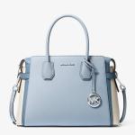Michael Kors Blue Mercer Medium Satchel - Darveys
