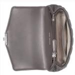 Michael Kors Soho Small Chain Leather Shoulder Bag Heather Grey